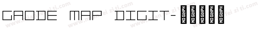 Gaode Map Digit字体转换